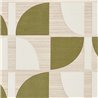 Casamance|Wandverkleidung geometrisch Sisal Raphia Samt elfenbein khaki|Wandverkleidungen