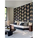 Casamance|Revêtements Muraux texture raphia sisal velours moderne taupe noir|Revêtements Muraux
