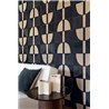 Casamance|Revêtements Muraux texture raphia sisal velours moderne taupe noir|Revêtements Muraux
