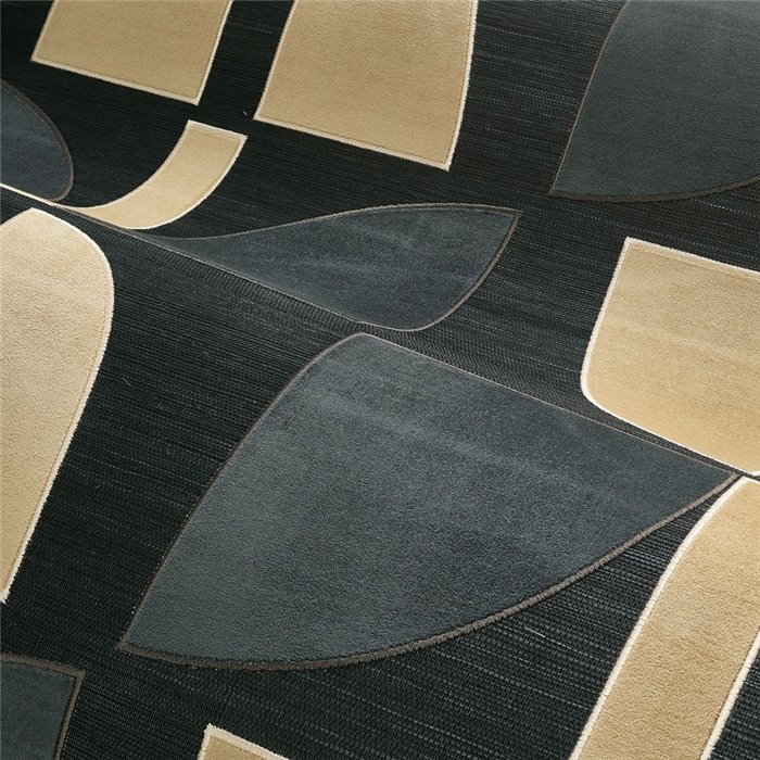 Casamance|Wandverkleidung Textur Raphia Sisal Samt modern schwarz taupe|Wandverkleidungen
