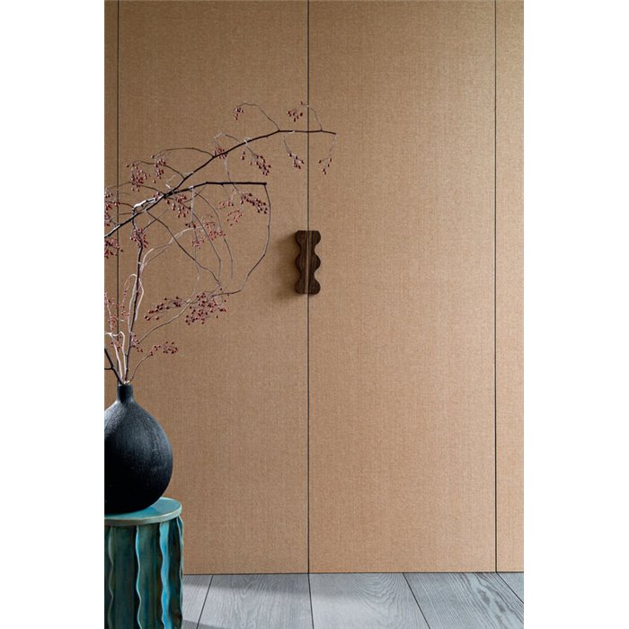 Revestimiento pared imitación rafia brillo beige - Casamance Hikari 71560218