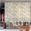 Casamance|Wandverkleidung Landschaft bestickt Sisal japanisch beige goldfarben|Wandverkleidungen
