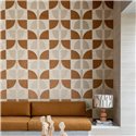 Casamance|Revestimiento pared geométrico sisal rafia terciopelo marfil caqui|Revestimientos de Pared