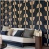 Casamance|Revestimiento pared geométrico sisal rafia terciopelo marfil caqui|Revestimientos de Pared