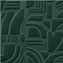 Casamance|Wandverkleidung geometrische Formen Samt imperialgrün|Wandverkleidungen