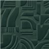 Casamance|Revêtements Muraux formes géométriques velours vert impérial|Revêtements Muraux