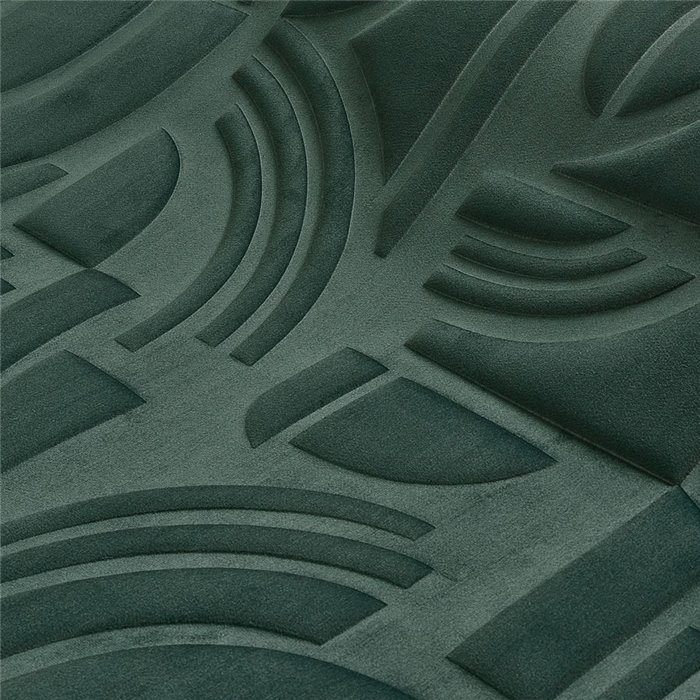 Casamance|Revêtements Muraux formes géométriques velours vert impérial|Revêtements Muraux