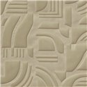 Revestimiento pared diseño Art Déco 3D terciopelo beige marrón - Casamance Arcane 71490232