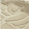 Casamance|Wallcovering Art Deco 3D velvet beige brown|Wall Coverings