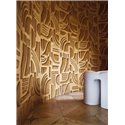 Casamance|Wandverkleidung akustisch geometrisch dreidimensional bernstein|Wandverkleidungen