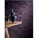 Casamance|Revêtements Muraux acoustique géométrique moderne aubergine|Revêtements Muraux