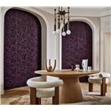 Casamance|Wallcovering acoustic modern geometric aubergine|Wall Coverings