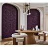 Casamance|Revêtements Muraux acoustique géométrique moderne aubergine|Revêtements Muraux