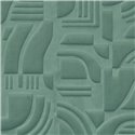 Revestimiento pared acústico geométrico moderno verde celadón - Casamance Arcane 71490525