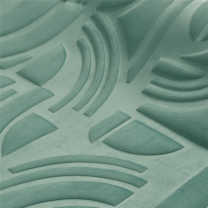 Revestimiento pared acústico geométrico moderno verde celadón - Casamance Arcane 71490525