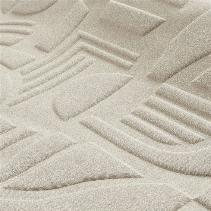 Revestimiento pared acústico moderno formas geométricas beige - Casamance Arcane 71500225