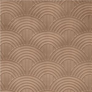 Casamance|Revêtements Muraux acoustique velours palmettes 3D anthracite|Revêtements Muraux