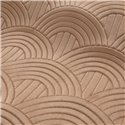 Casamance|Revêtements Muraux acoustique velours 3D Art Déco beige poudré|Revêtements Muraux
