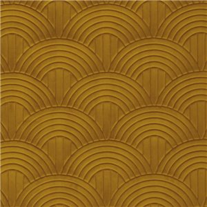 Casamance|Wallcovering acoustic velvet palm 3D anthracite|Wall Coverings