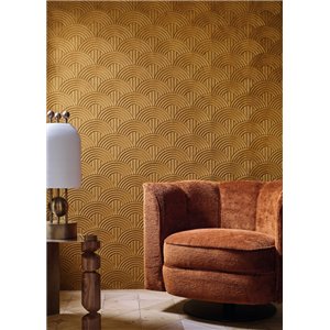 Casamance|Naturfaser Tapete gestreift braun|Hochwertige 2