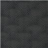 Casamance|Revêtements Muraux acoustique velours palmettes 3D anthracite|Revêtements Muraux