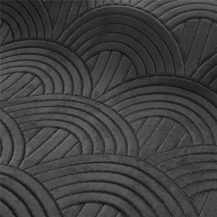 Casamance|Wandverkleidung akustisch Samt Palmetten 3D anthrazit|Wandverkleidungen