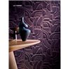 Revestimiento pared diseño Art Déco 3D terciopelo beige marrón - Casamance Arcane 71490232