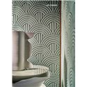 Casamance|Revestimiento pared acústico palmetas 3D Art Deco greige|Revestimientos de Pared