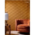 Casamance|Revêtements Muraux acoustique velours 3D Art Déco beige poudré|Revêtements Muraux