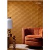 Casamance|Wallcovering acoustic velvet palm 3D anthracite|Wall Coverings