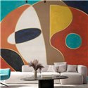 Affreschi & Affreschi|Wandbild personalisiert geometrisches Design warme und kühle Töne|Wandbild