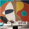 Affreschi & Affreschi|Wandbild personalisiert geometrisches Design warme und kühle Töne|Wandbild