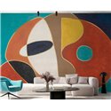 Affreschi & Affreschi|Wall mural custom geometric design warm and cool tones|Wallmurals