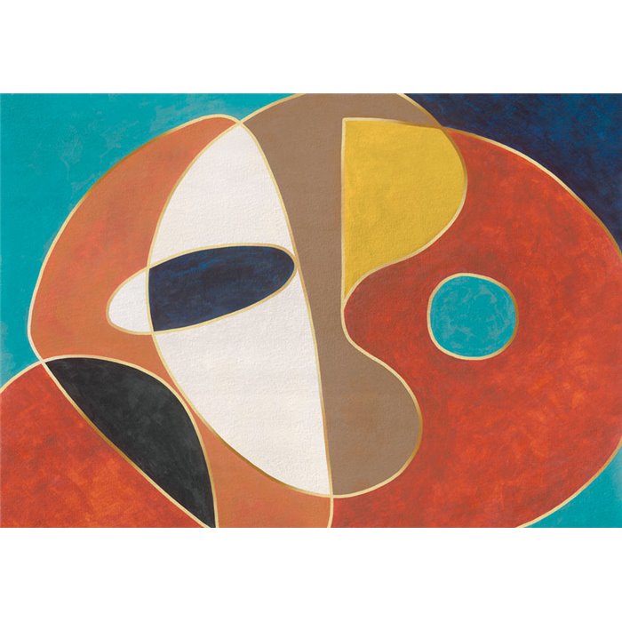 Affreschi & Affreschi|Wandbild personalisiert geometrisches Design warme und kühle Töne|Wandbild