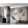 Affreschi & Affreschi|Wandbild personalisiert abstrakt graue beige und blaue Töne|Wandbild