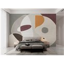 Affreschi & Affreschi|Papier peint panoramique personnalisé contemporain formes courbes abstraites|Panoramiques