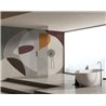 Affreschi & Affreschi|Papier peint panoramique personnalisé contemporain formes courbes abstraites|Panoramiques