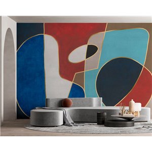 Papeldecor|Wandbild weiß 3D-Effekt|Wandbild 2