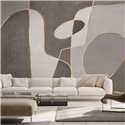 Affreschi & Affreschi|Wandbild personalisiert minimalistisch graue und beige Töne|Wandbild