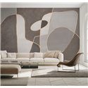 Affreschi & Affreschi|Wandbild personalisiert minimalistisch graue und beige Töne|Wandbild
