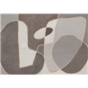 Affreschi & Affreschi|Wandbild personalisiert minimalistisch graue und beige Töne|Wandbild