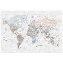 Affreschi & Affreschi|Mural personalizado mapamundi vintage|Murales de Pared