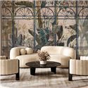 Affreschi & Affreschi|Wandbild personalisiert Fenster mit Blick auf tropische Landschaft|Wandbild