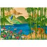 Affreschi & Affreschi|Wandbild personalisiert orientalische Kraniche im Flug|Wandbild