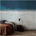 Affreschi & Affreschi|Papier peint panoramique personnalisé artistique contemporain bleu et blanc|Panoramiques