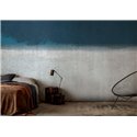 Affreschi & Affreschi|Papier peint panoramique personnalisé artistique contemporain bleu et blanc|Panoramiques