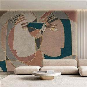 Affreschi & Affreschi|Wall mural custom modern cubist composition|Wallmurals