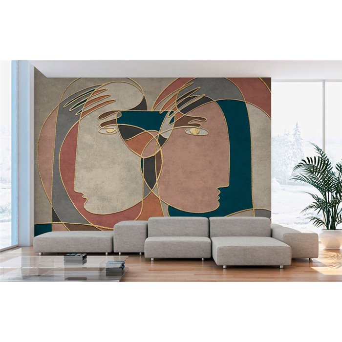 Mural personalizado figurativo rostros humanos - Affreschi Innerline IL102