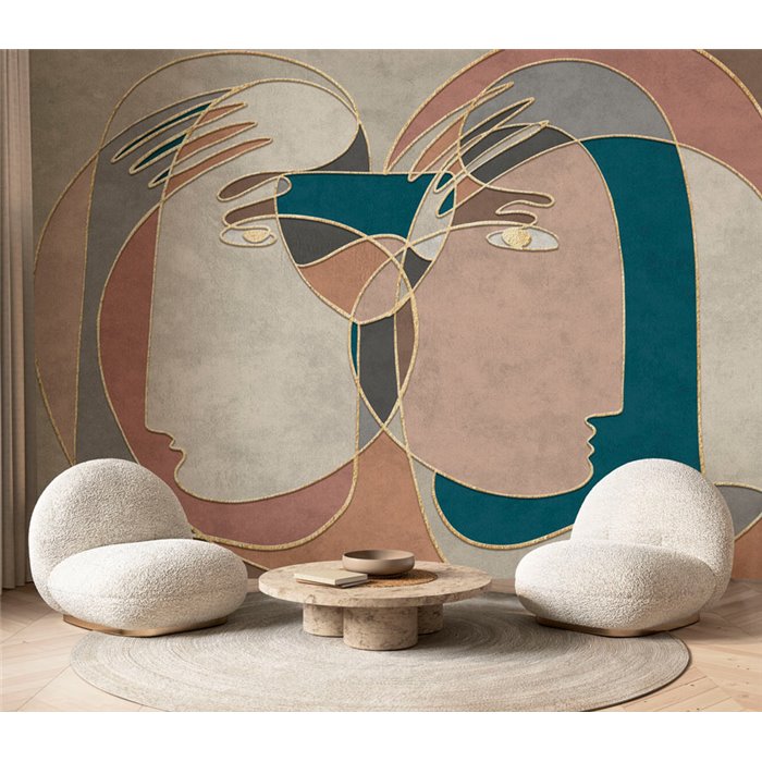 Mural personalizado figurativo rostros humanos - Affreschi Innerline IL102