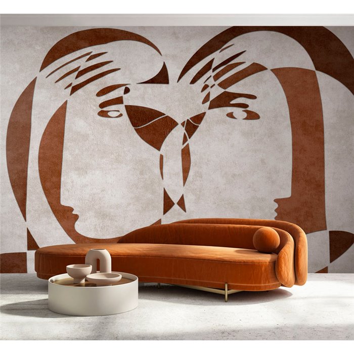 Affreschi & Affreschi|Wandbild personalisiert figurative Kunst abstrakte Gesichter|Wandbild